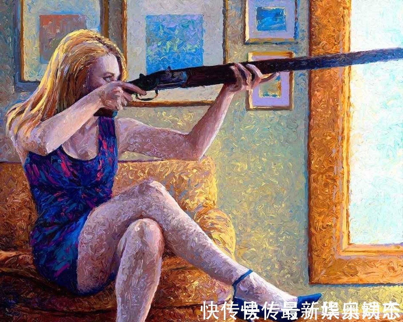 斯科特!扔掉画笔,用手指玩转色彩——美女画家艾里斯神奇的指上绘画