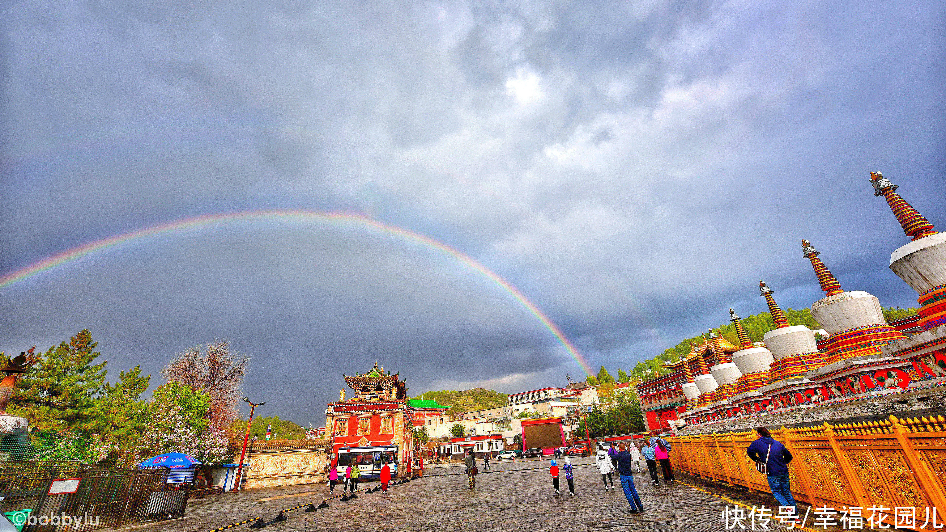 魅力|错的时间去了对的地方，一场太阳雨后，彩虹下目睹了塔尔寺的魅力