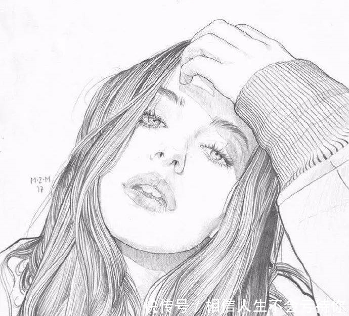 简洁的少女速写,灵动的美!