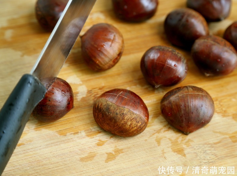 煮板栗,直接水煮是大错!多加1步,个个自动开口,好剥壳不粘皮