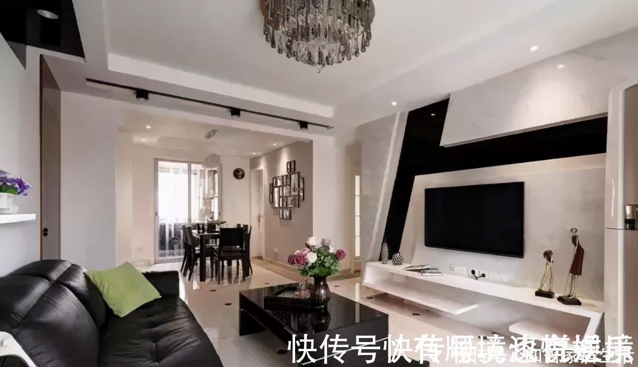 暗淡|120平新家终于装好了,黑白为主的现代风,打扫干净太上档次