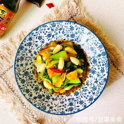 小青菜|网红#不容错过的鲜美滋味#蒜头烤菜,简单快手超美味