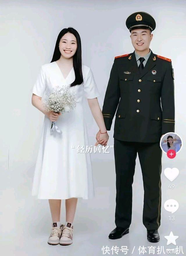 新的生活|嫁给英姿飒爽军人!龚翔宇25岁队友挺幸福,老公深情亲吻女排美女