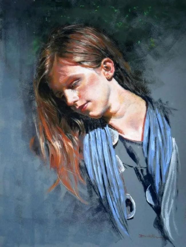 艺术学院$法国女画家:魅力独特的色粉味道