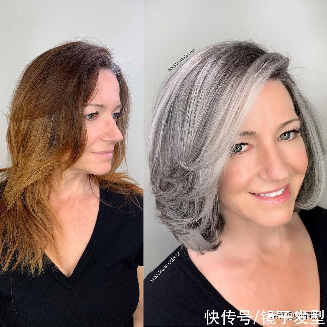 染发 头发花白的阿姨别再染发了,学学这13位阿姨,时尚好看显年轻