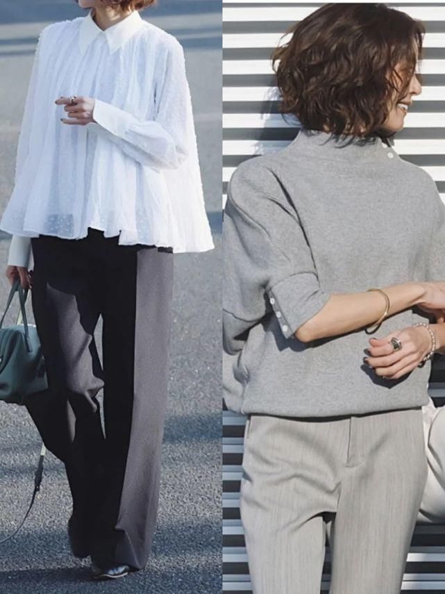 过了40岁的女人，穿衣越简约越优雅，这些博主们的搭配值得学