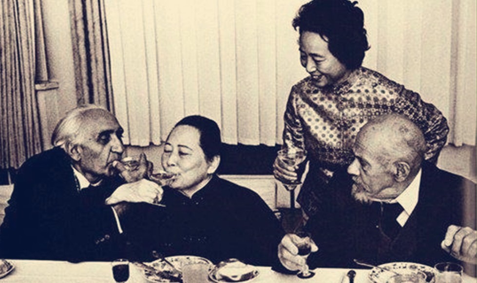 无法重拍瞬间:1米58的宋美龄,喝交杯酒的宋庆龄,图5人面桃花的林徽因