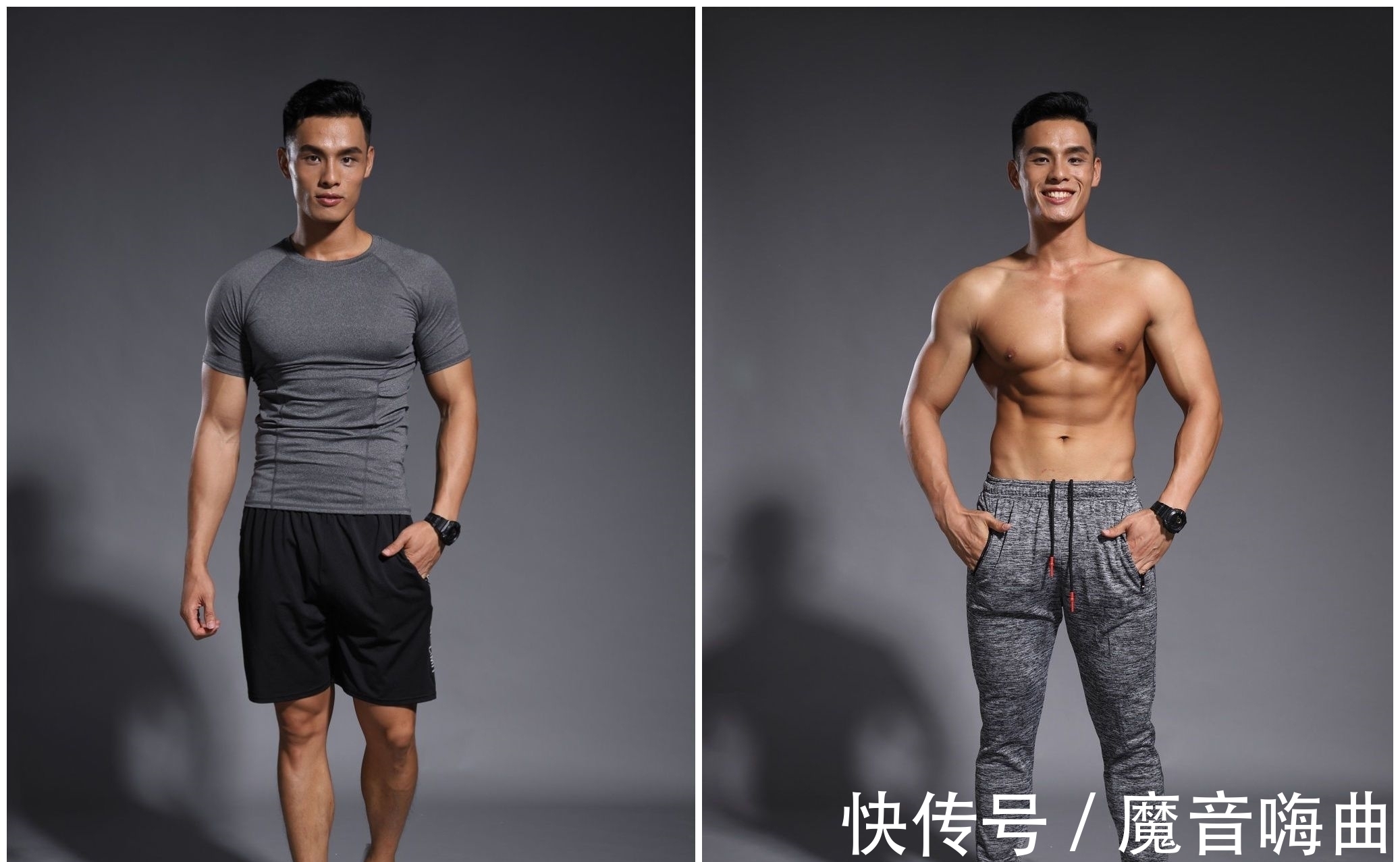 广州大学|爱健身的90后体育生精心雕琢结实的肌肉，如今还兼职做模特！