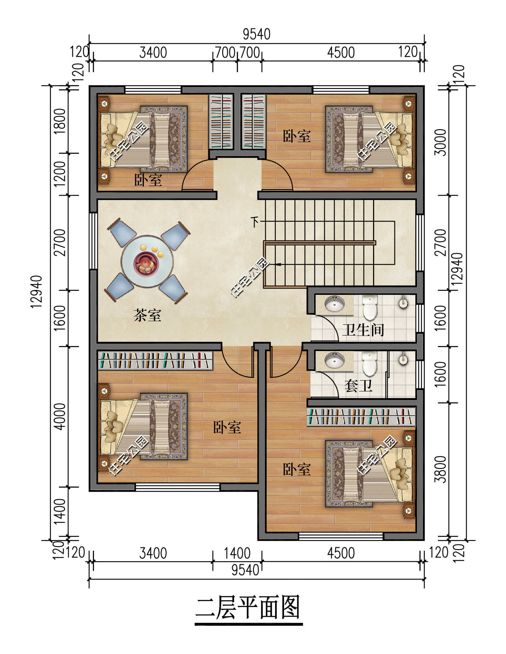 别墅|9×13米二层坡屋顶别墅，布局干净利落，极简大方