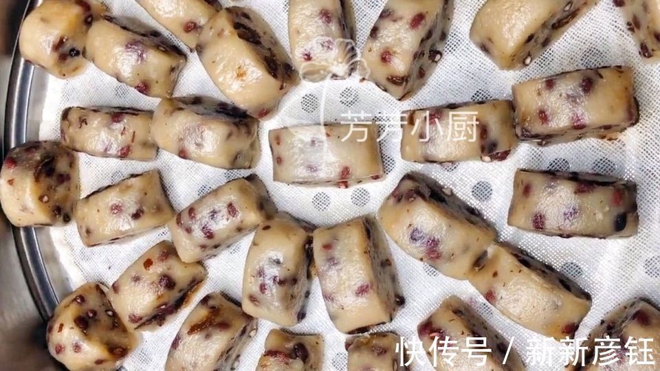 糯米|一碗糯米粉，教你做红豆糯米糕，亲戚来的时候，女人多吃补气补血