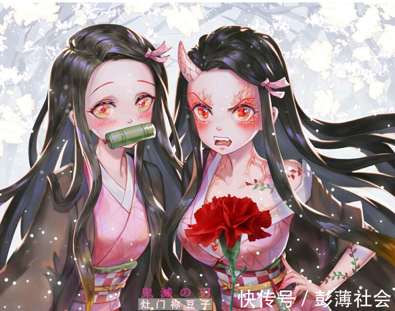 外国画师|外国画师恶搞祢豆子，从肌肉女到娇病女，需要5万天