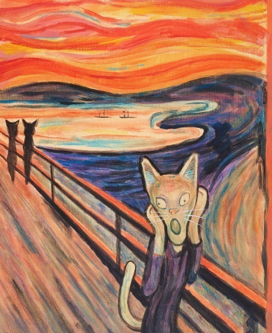 猫咪#艺术家笔下的猫咪“入侵”世界名画,萌到让人尖叫!