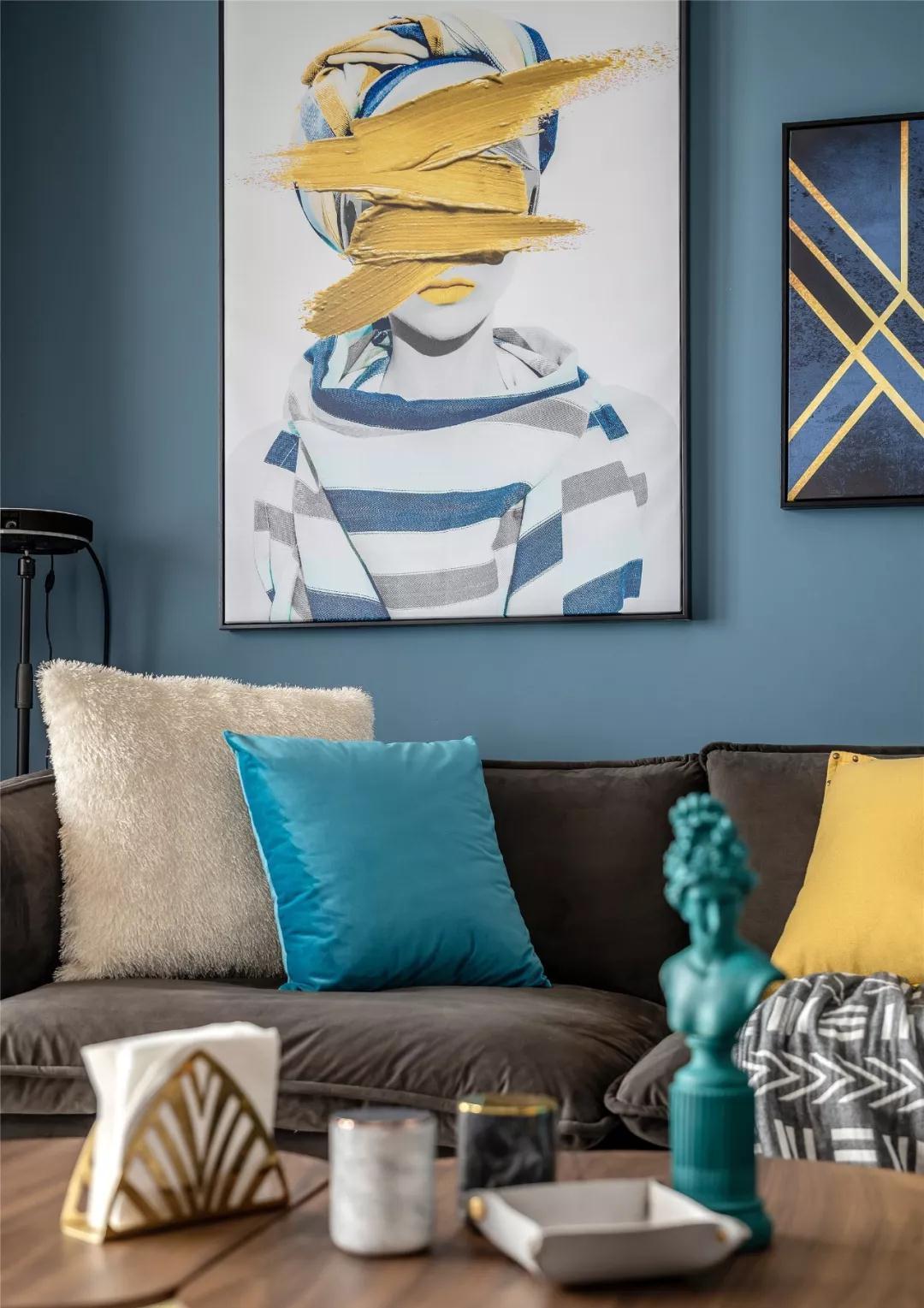 客厅|6万改造70㎡两室旧房,6大功能区齐全,还有私人影院和休闲阳台