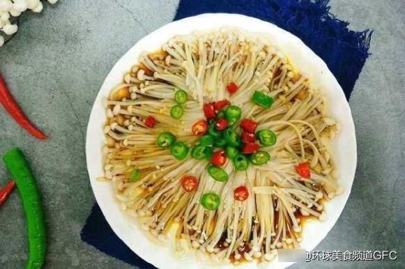 金针菇|凉拌菜怎么做出饭店的口感看大厨做拌凉菜放了什么调料