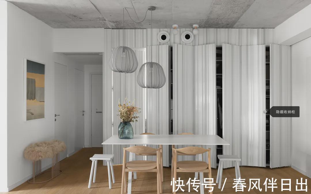玻璃|年轻妈妈坚持砸墙换玻璃，只刷大白墙，105㎡装出了大平层效果