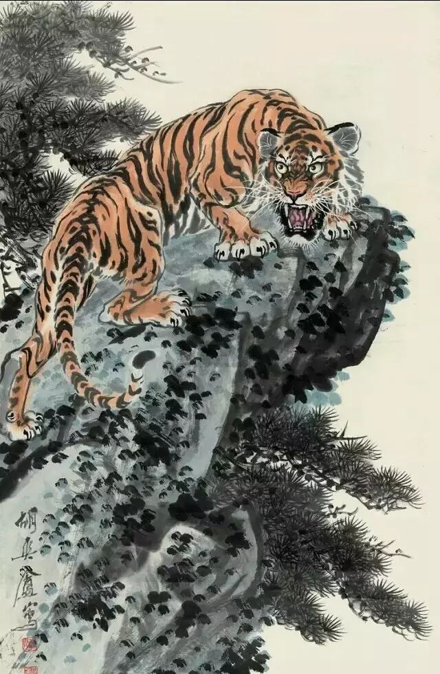 胡爽庵|“被埋没的画虎大师”胡爽庵 作品欣赏