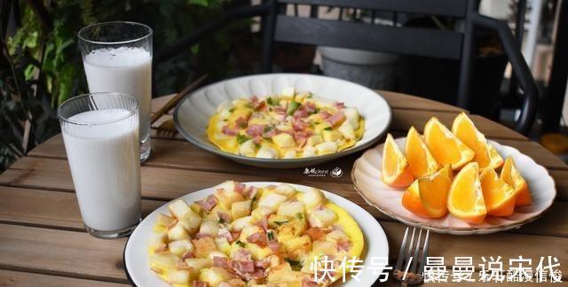 火腿片|两口子的6天早餐，做法简单又好吃，吃得舒服，自律的生活很美好