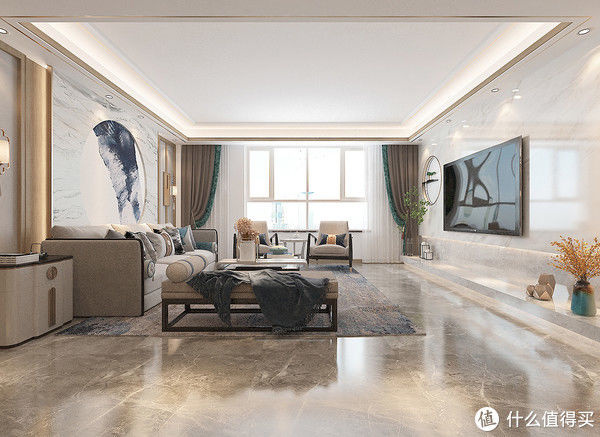 茶室|退休夫妻晒出自己的新房装修，新中式风格，简约有禅意，品味十足