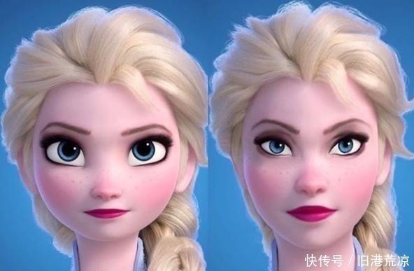 原作|当迪士尼公主变成真人画风,爱丽儿变成熟,艾莎女王我不能接受
