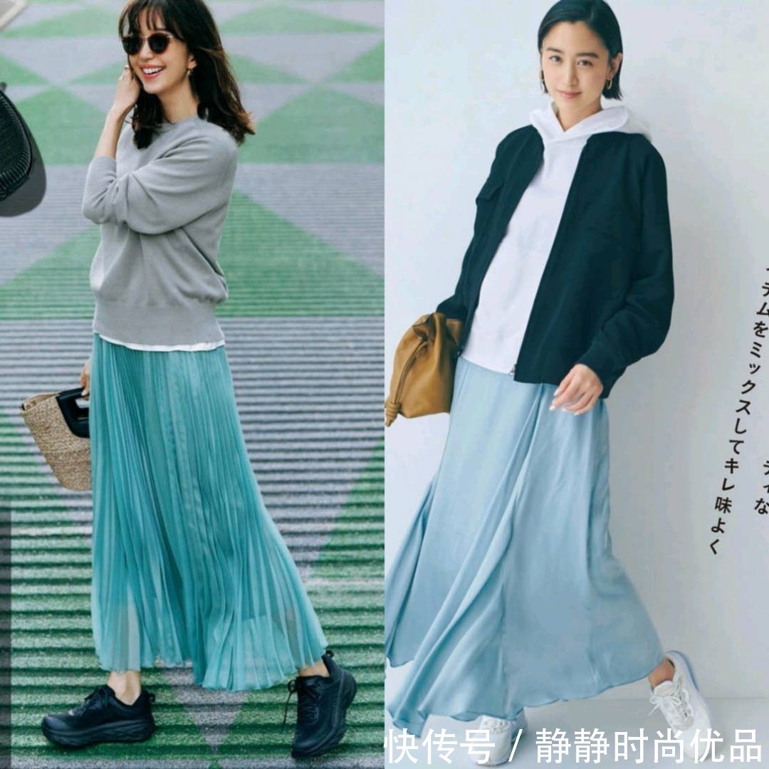 大龄|半裙才是“百搭王”!女人过40岁用这3个搭配公式,气质满分