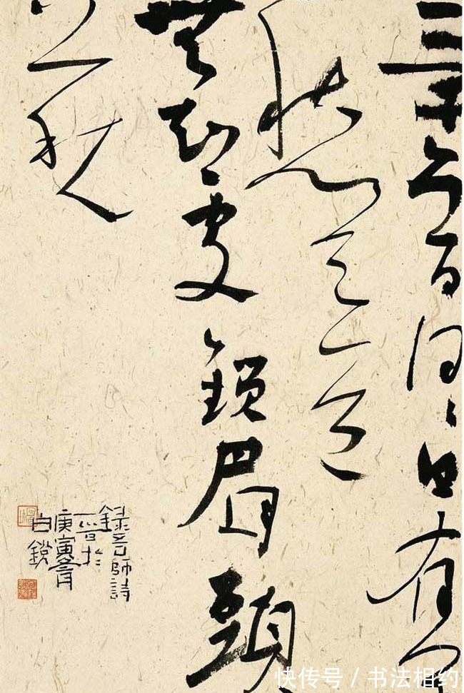 沈鹏@不愧为书法女博士!白锐草书连绵不绝,跌宕起伏,古今结合出新意