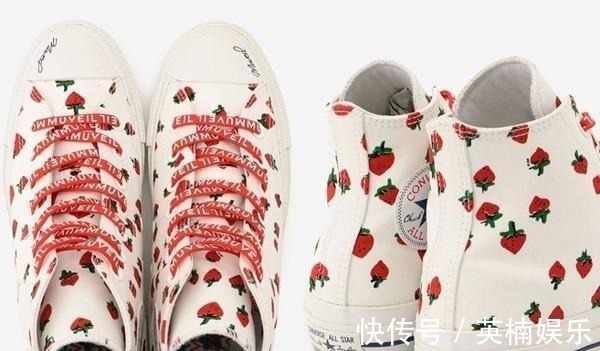 Converse 女孩务必要锁定!Converse可爱草莓鞋 还附小蜜蜂收纳袋!