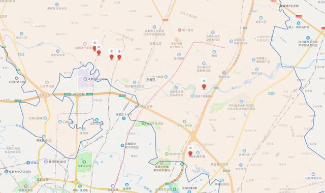 土地|新都区第三批次集中供地详细,共计6宗土地,包含二批次流拍土地