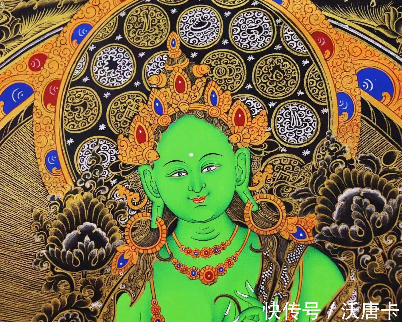 藏传佛教$二十一度母唐卡都表现了什么内容?