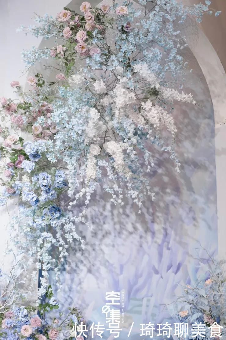 因为爱情|这场蓝色+紫色系海洋主题婚礼,浪漫演绎了属于你我的海底世界