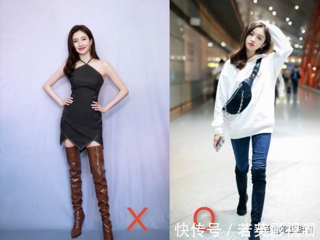 穿衣|矮个子女生穿长靴时，谨记这3个“穿衣法则”，显高真的没那么难