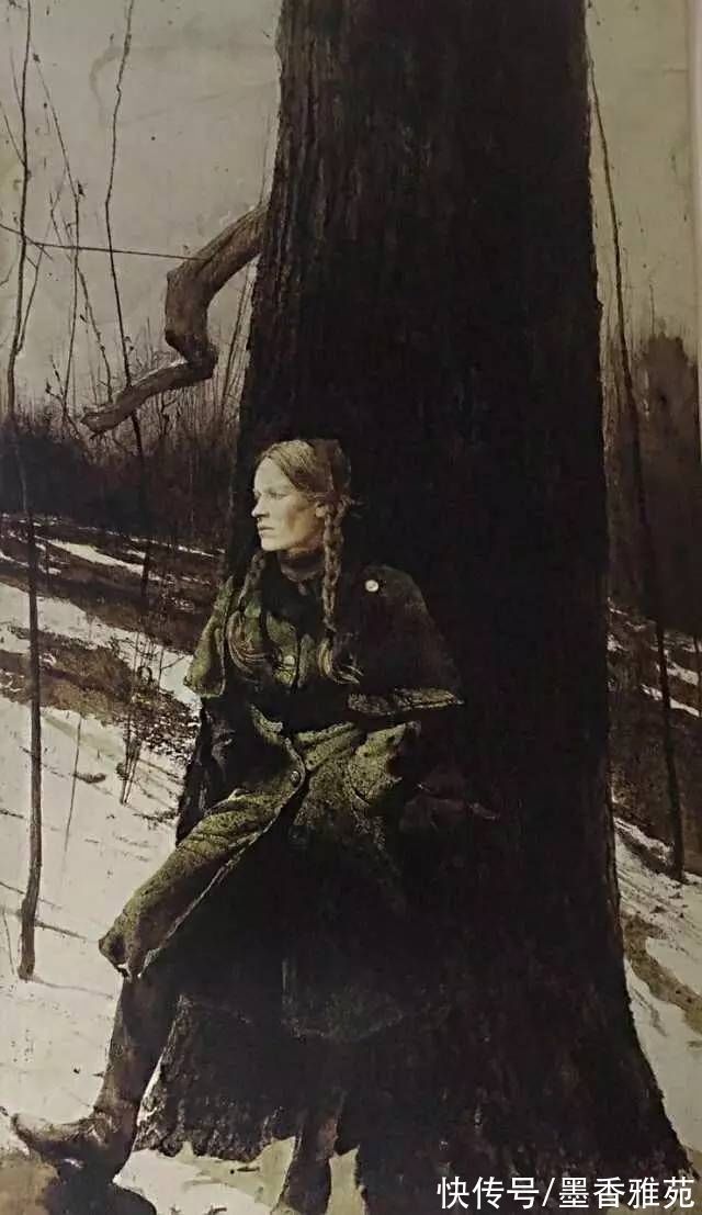 画家$美国最伟大的画家安德鲁怀斯,瞒着妻子用15年偷画一个女人