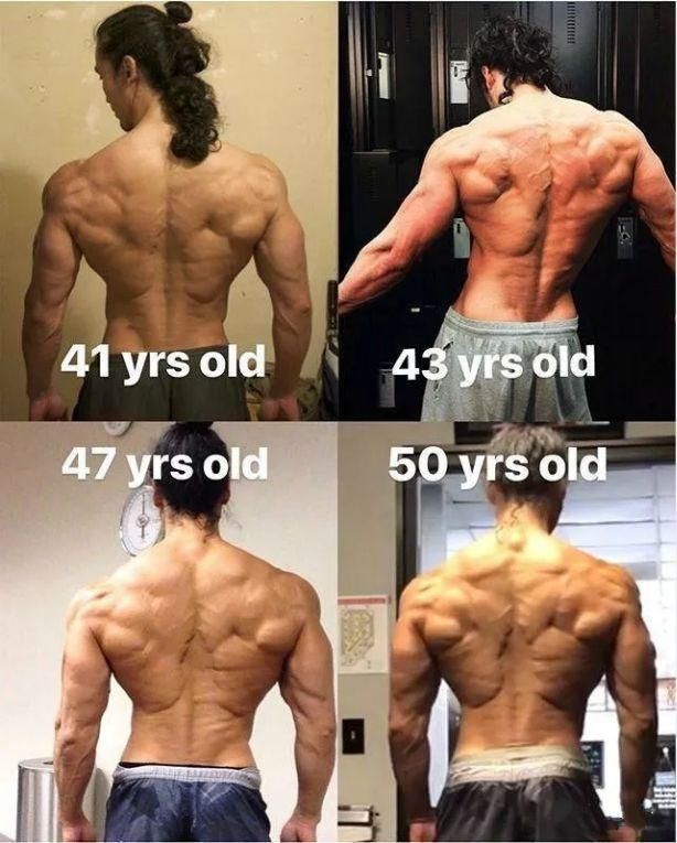 杠铃片|50岁大叔练习1万次引体向上后,背部成了这样