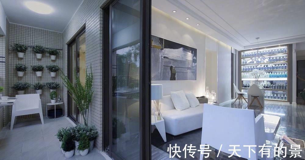 背景墙|很干净的新房装修,都舍不得入住,墙上摆满饮料随时喝