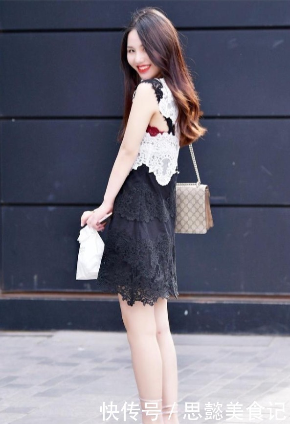 包臀裙|黑白拼接连衣裙彰显少女风范,甜美可爱惹人爱,新年新气象
