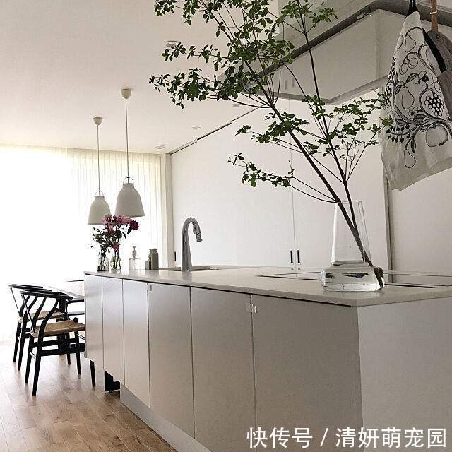 厨房|这对夫妻真有远见,厨房不装吊柜,储物空间翻倍,美观实用还不乱