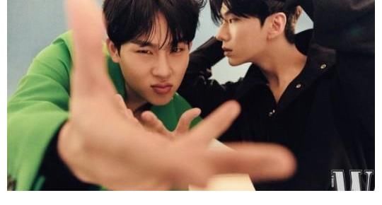 周宪|MONSTA X成员基显周宪携手拍杂志写真