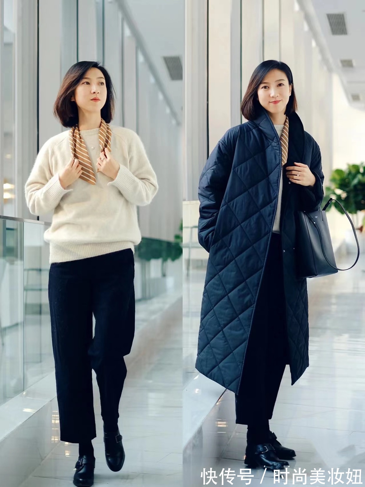 上下身|都说有“气质”的女人,冬天穿衣都爱极简风,显气质又高级洋气