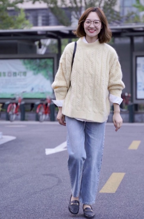 小个子 优雅女人都穿“乐福鞋”,比小白鞋更显气质,小个子也可以hold住