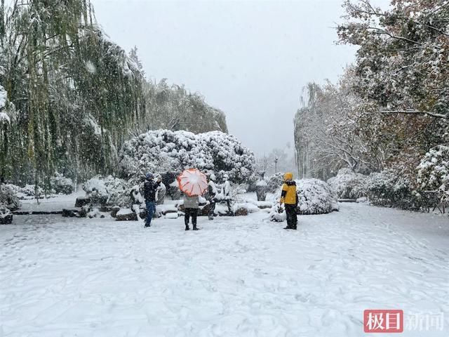 新闻记者|近10年最早初雪光临济南，市民赞雪中大明湖“宛如仙境”