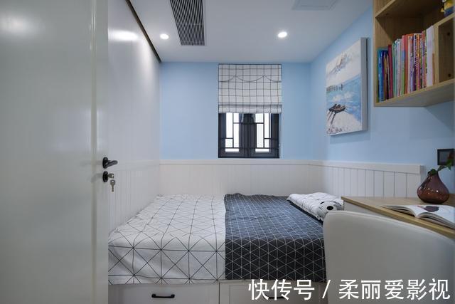 客厅|86㎡挤出三房,还有衣帽间!客厅贴满瓷砖,完工后很大气