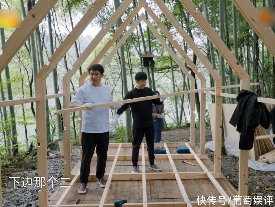 张艺兴|蘑菇屋嘉宾搭木屋,张艺兴让张子枫递电钻,她的动作细节太博好感