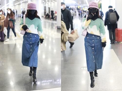春日王炸CP：毛衣＋半裙，不挑年龄又时髦，这么穿太有气质了