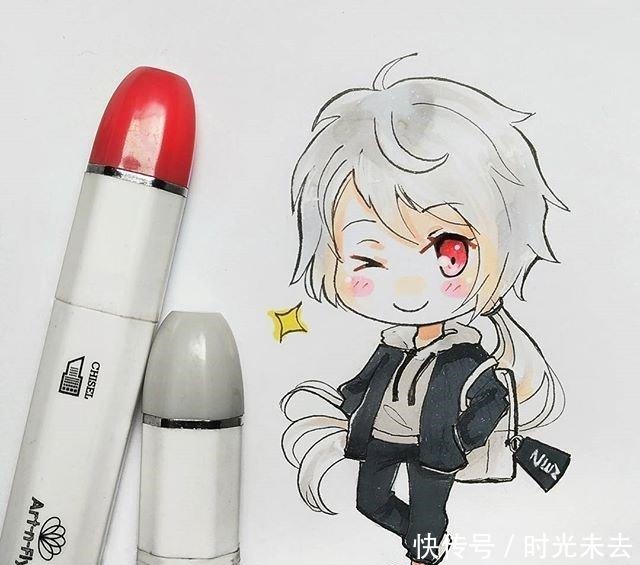 当头|人物马克笔Q版萌图,可以拿去当头像用