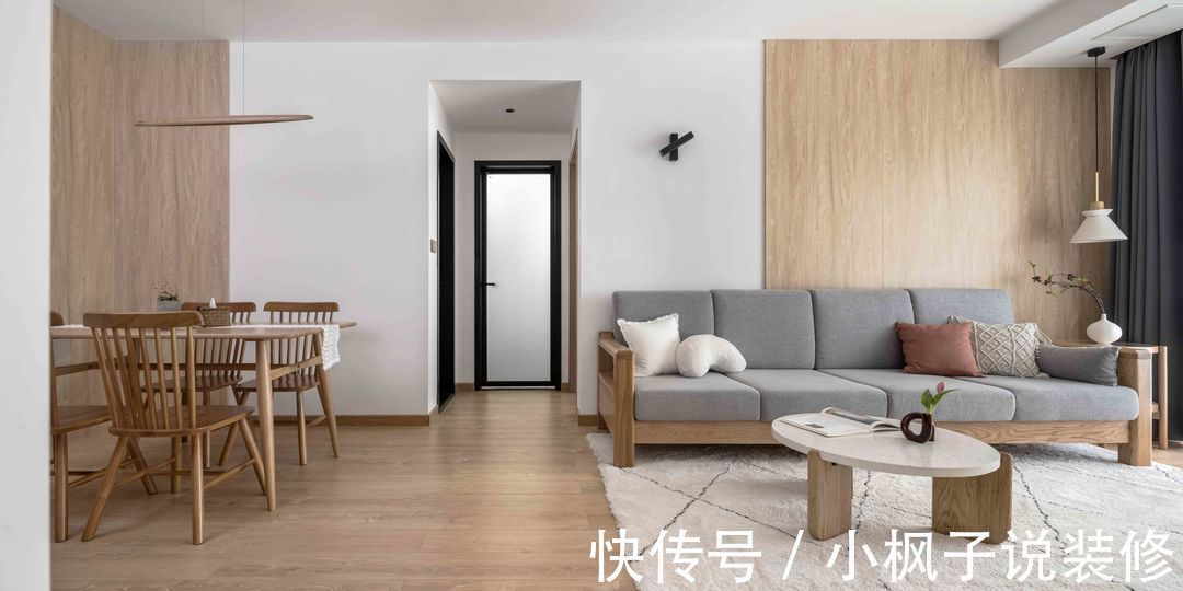 养眼|原木+白色,87㎡舒适养眼倍感亲切,给设计师点赞