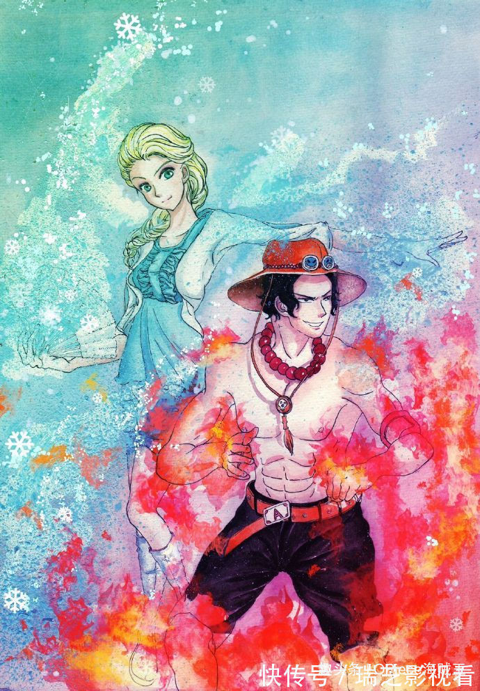 动漫|海贼王动漫联动:火之艾斯邂逅冰雪奇缘艾莎!草帽团版复仇者集结