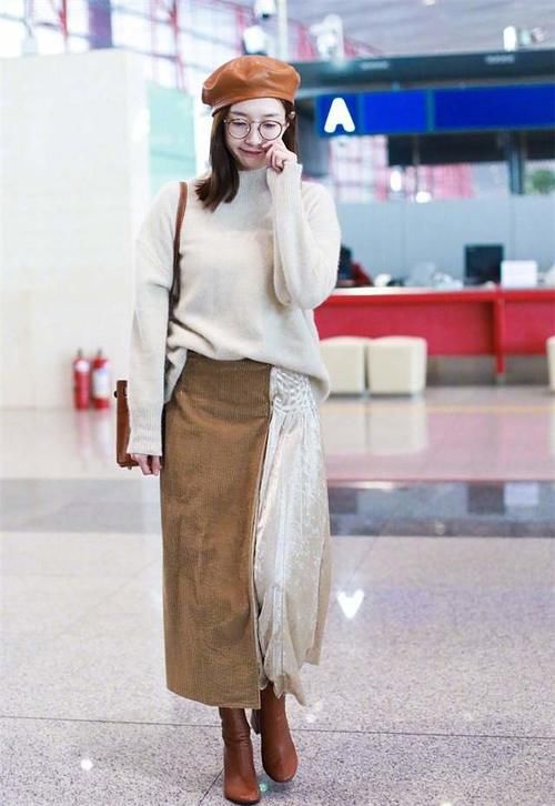 半身裙＋短靴＝时髦洋气！过年这么穿准没错