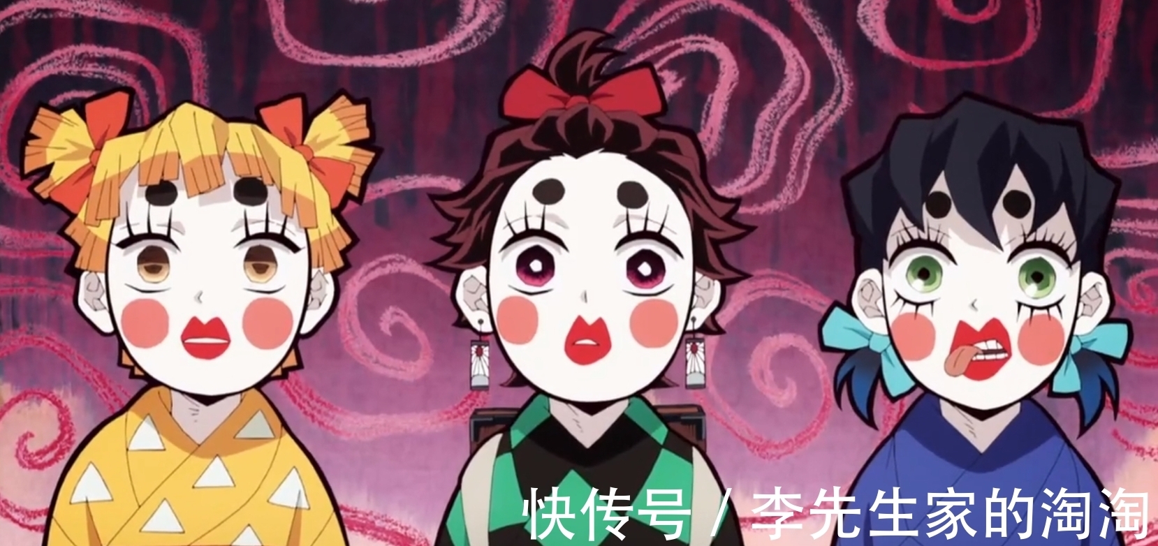 炭子|鬼灭之刃：炭治郎三人组新造型亮了，猪子最漂亮，善子太丑被拒，发誓要当花魁