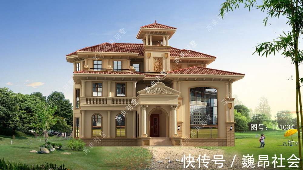 设计图|农村自建房设计图，适合乡村建，外观简洁大方
