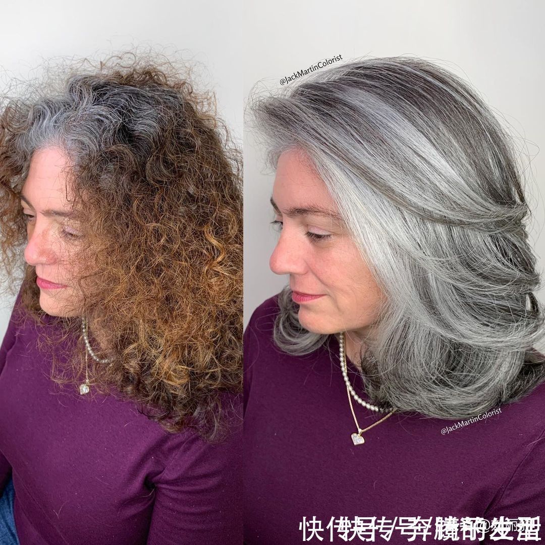 白发|头发花白的阿姨别再染发了，学学这13位阿姨，时尚好看显年轻