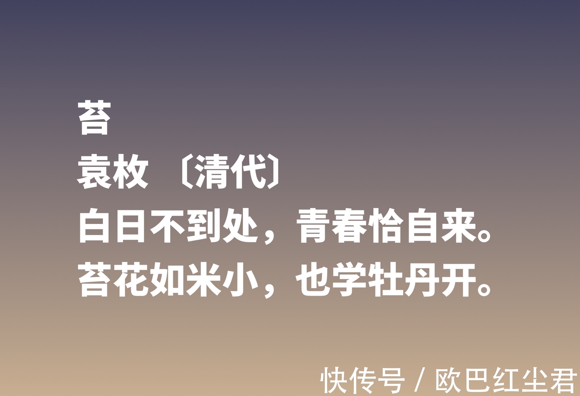 赖有岳|乾隆文坛三大家，袁枚最不拘一格，细品他这十首诗，首首充满灵性